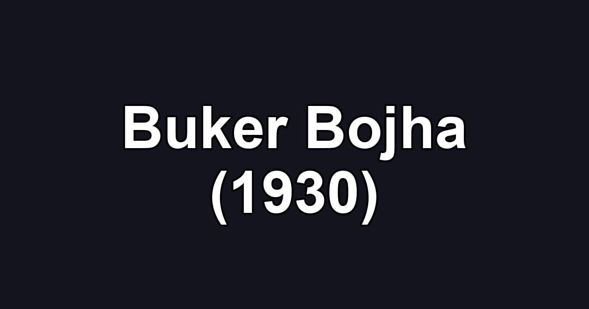 Buker Bojha (1930)