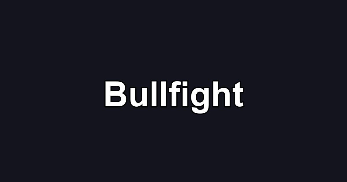 Bullfight