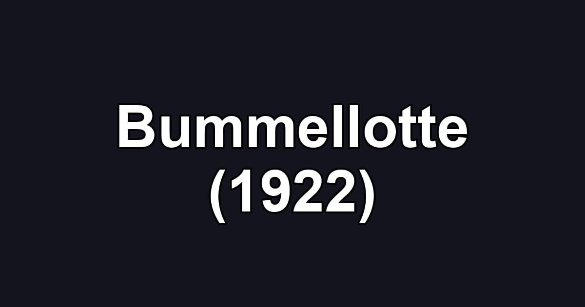Bummellotte (1922)