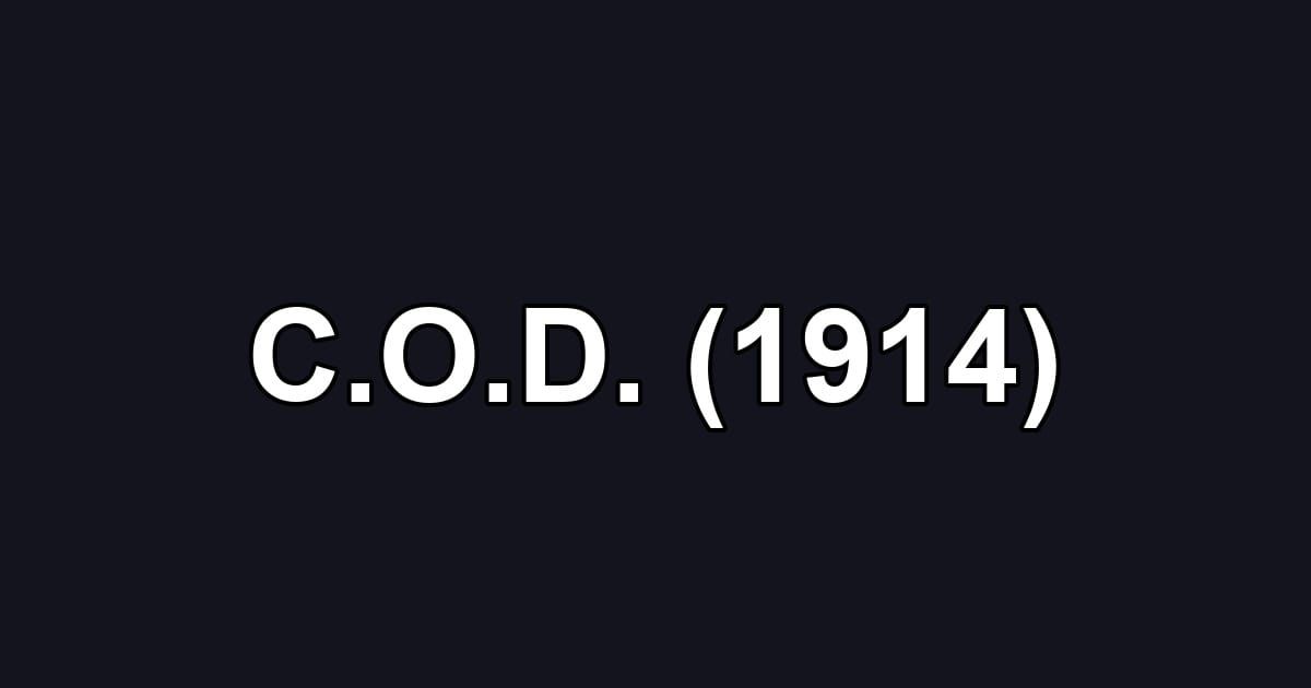 C.O.D. (1914)