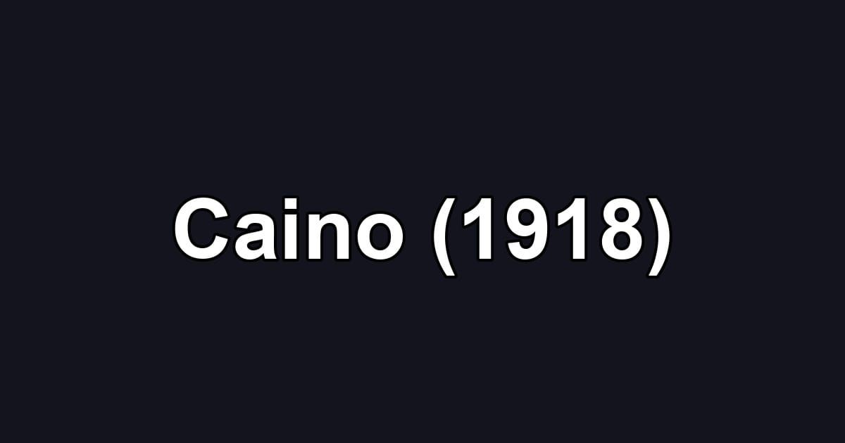 Caino (1918)