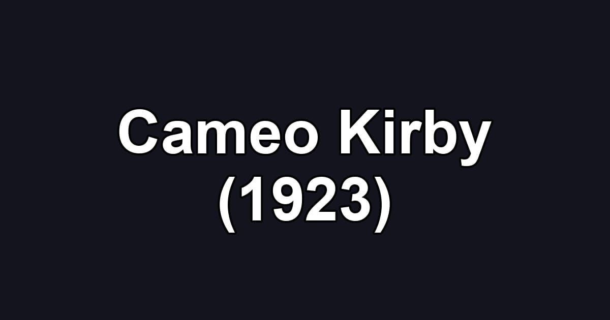 Cameo Kirby (1923)