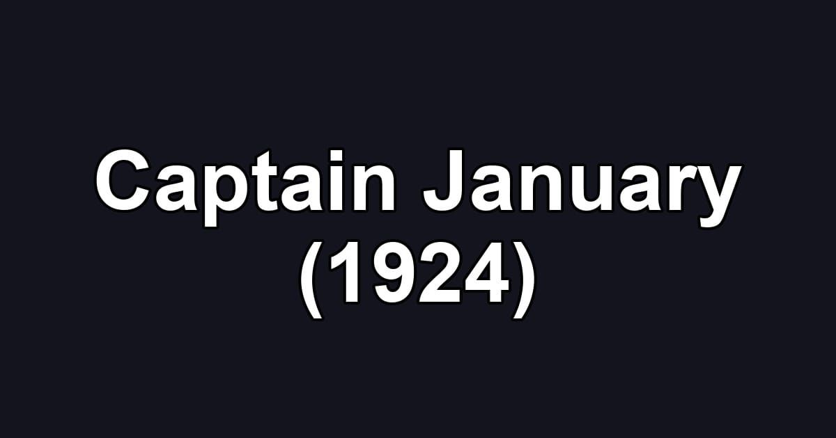 Captain January (1924)