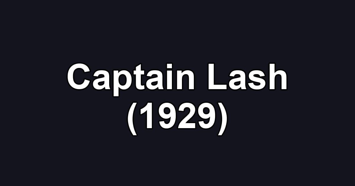 Captain Lash (1929)