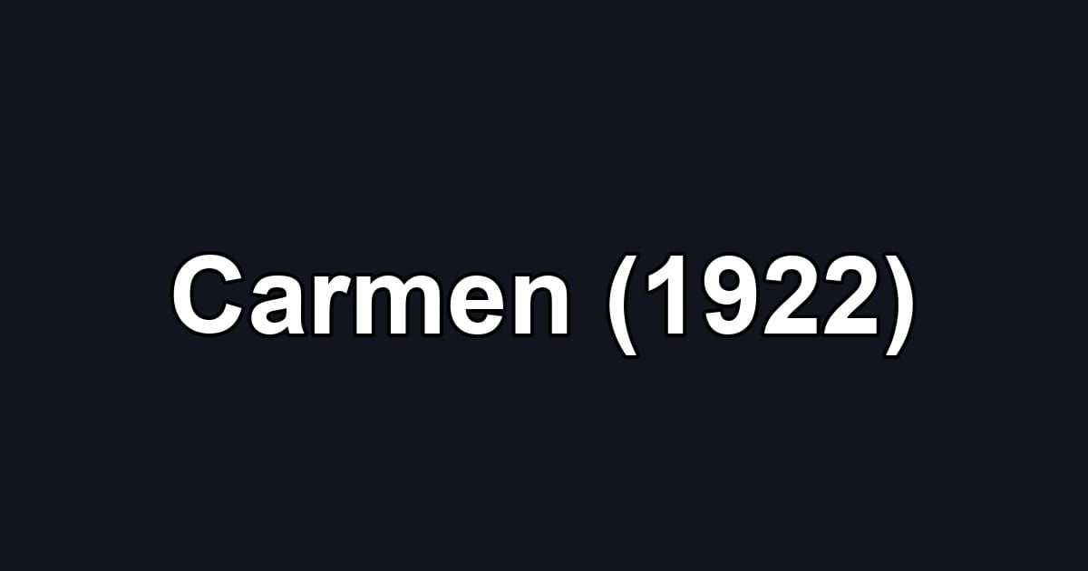 Carmen (1922)