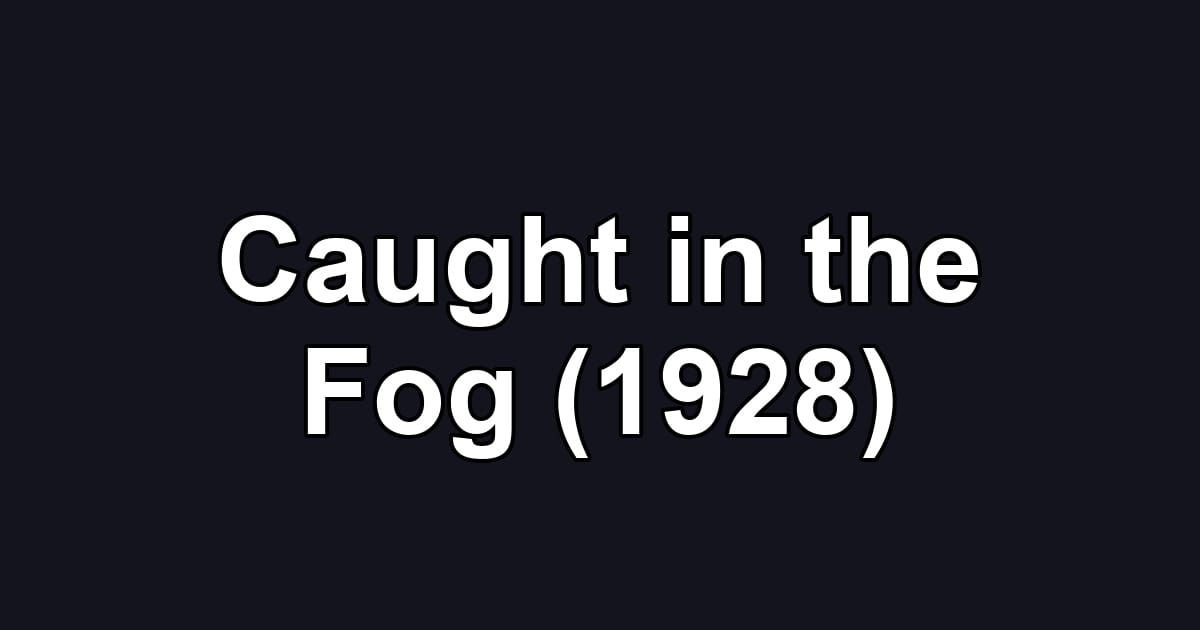 Caught in the Fog (1928)