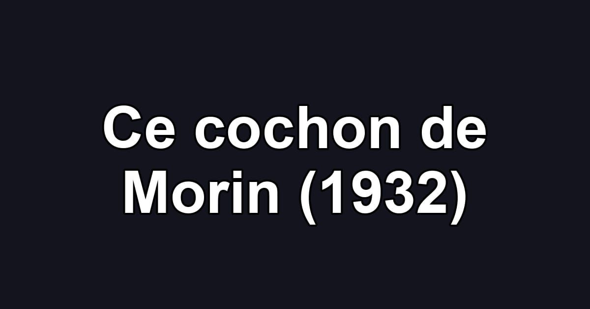 Ce cochon de Morin (1932)