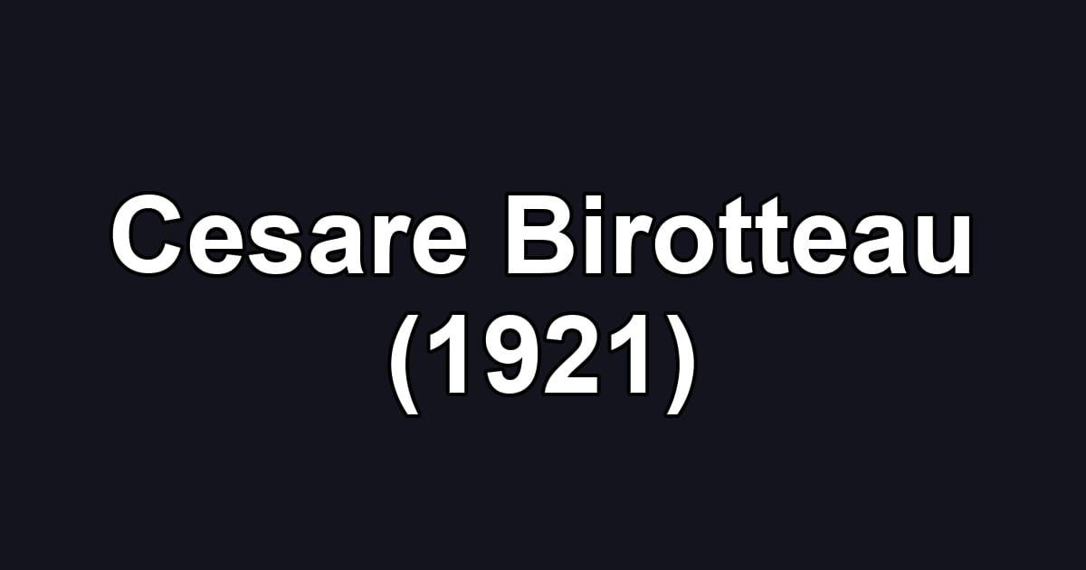 Cesare Birotteau (1921)