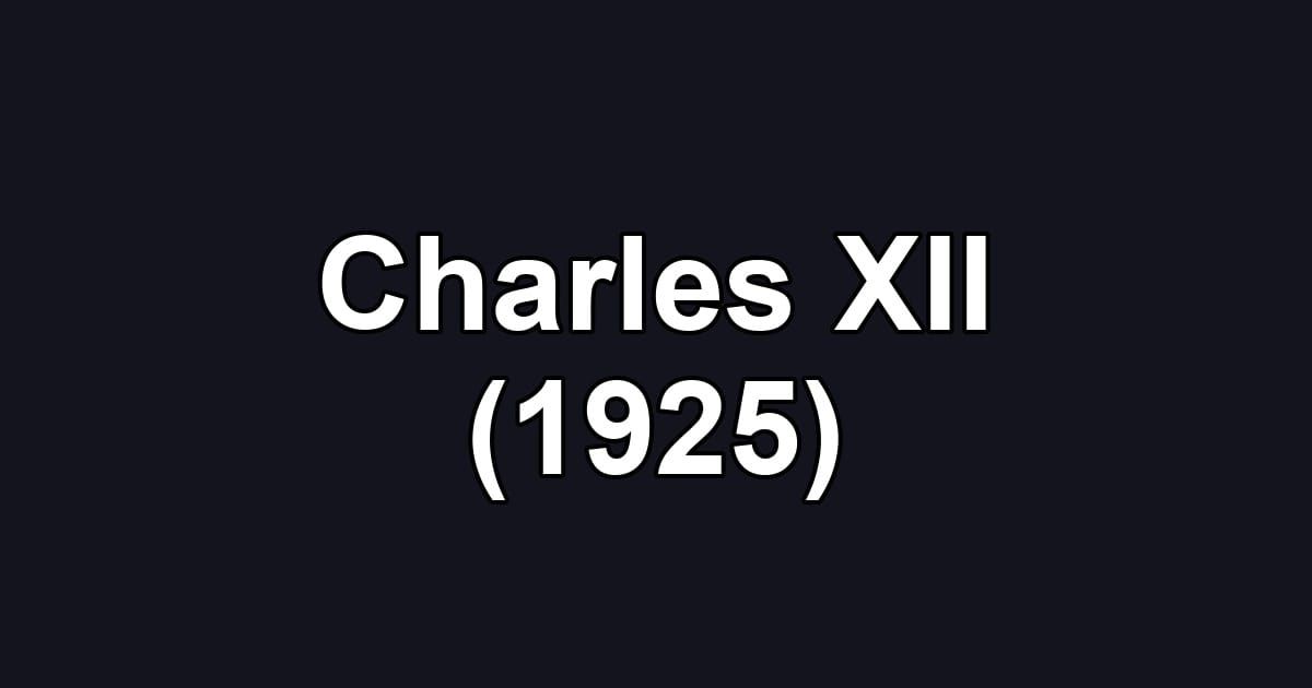 Charles XII (1925)