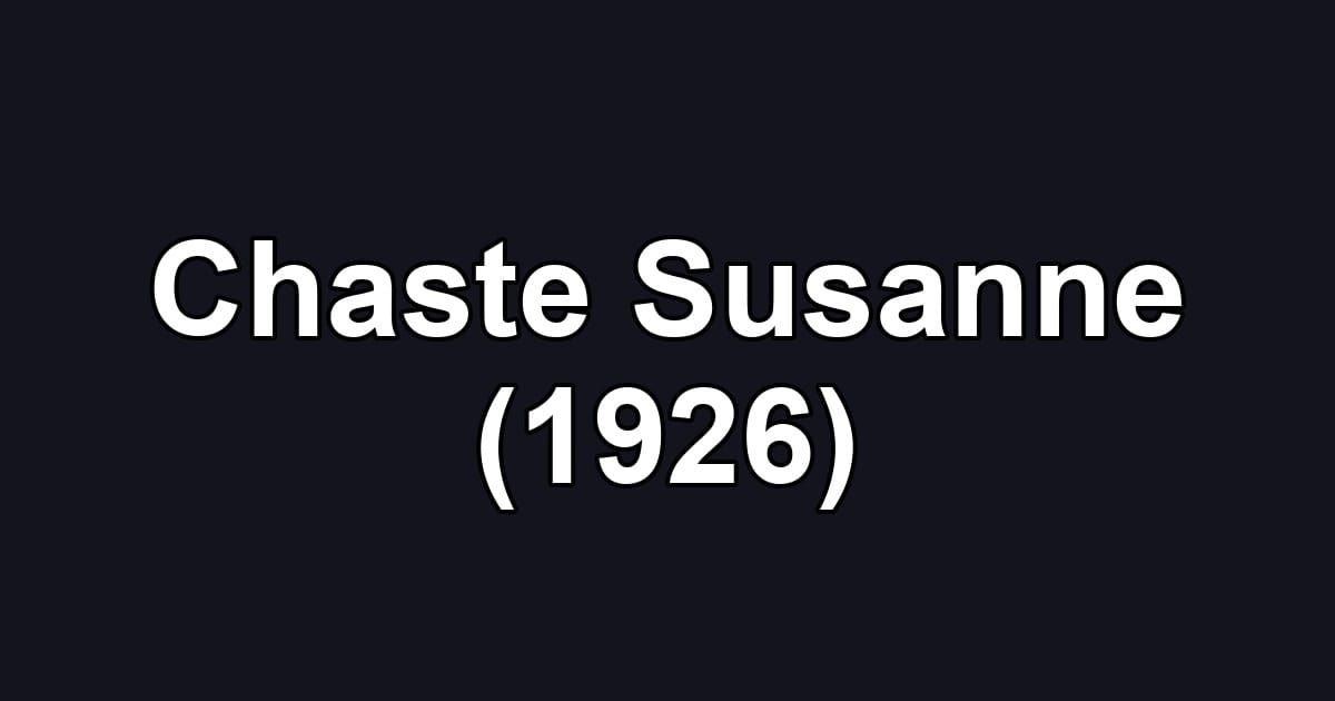 Chaste Susanne (1926)