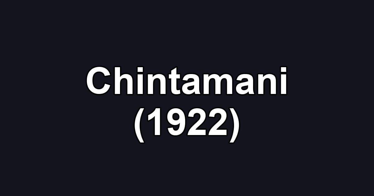 Chintamani (1922)