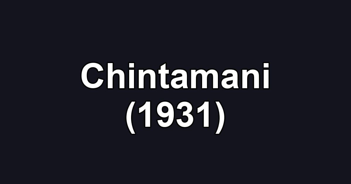 Chintamani (1931)