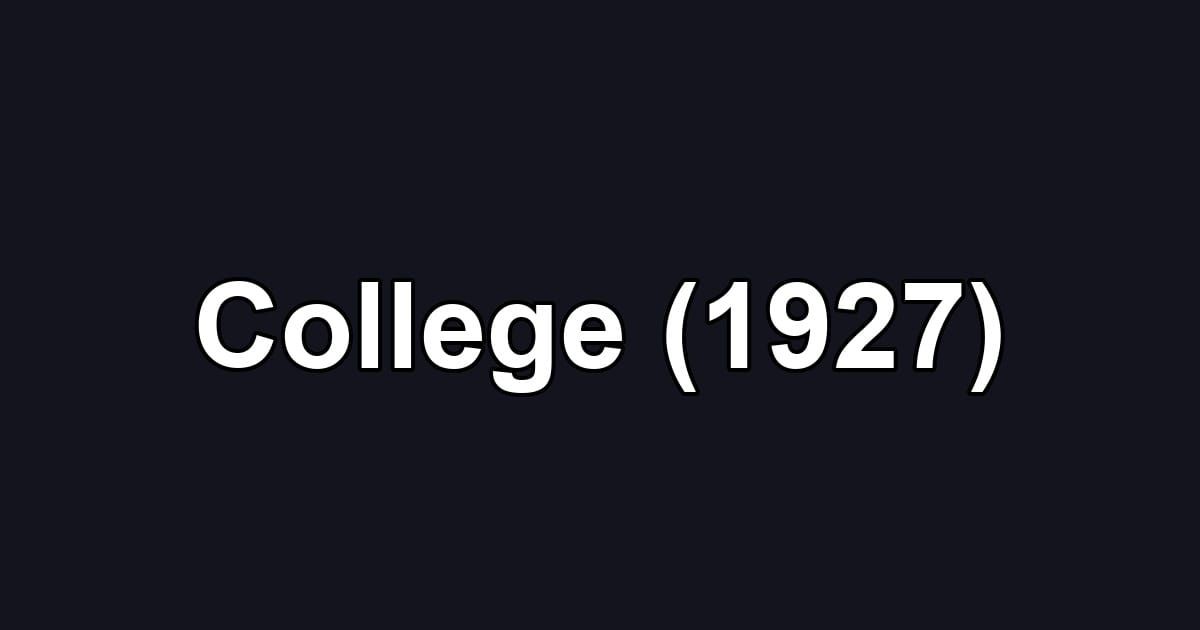 College (1927)
