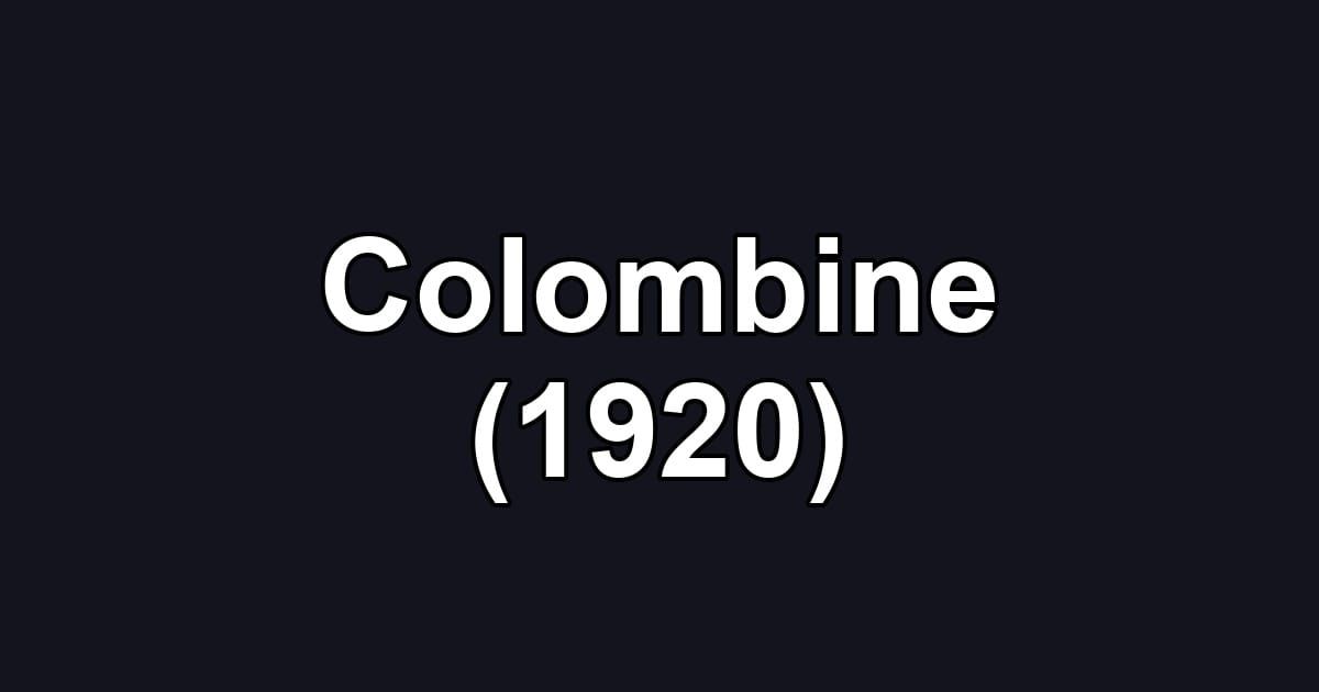 Colombine (1920)