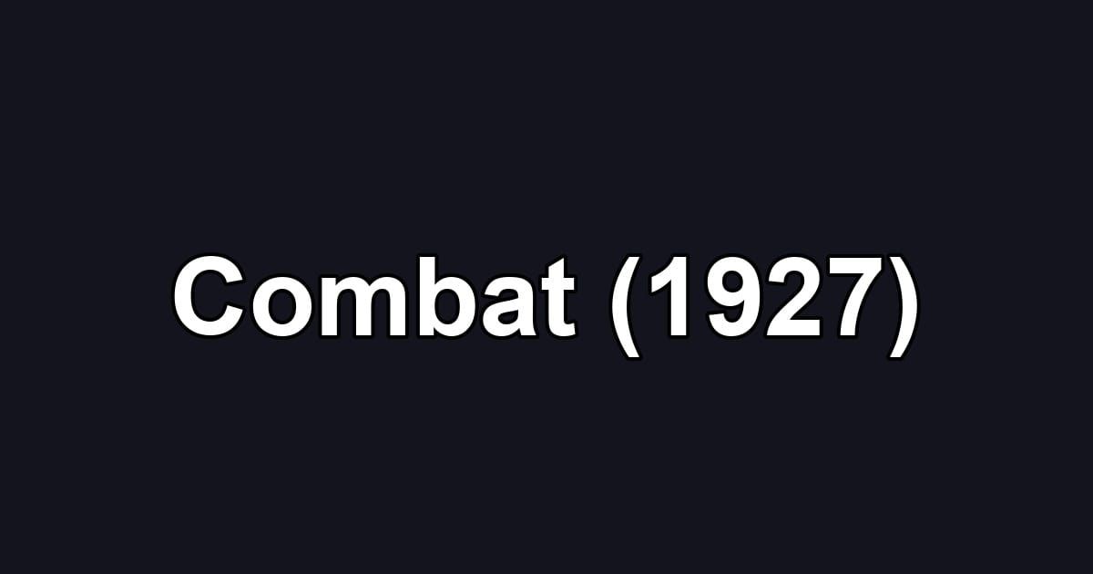 Combat (1927)