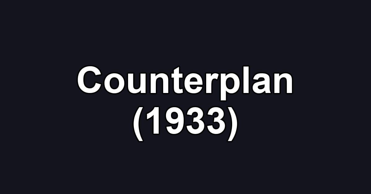Counterplan (1933)