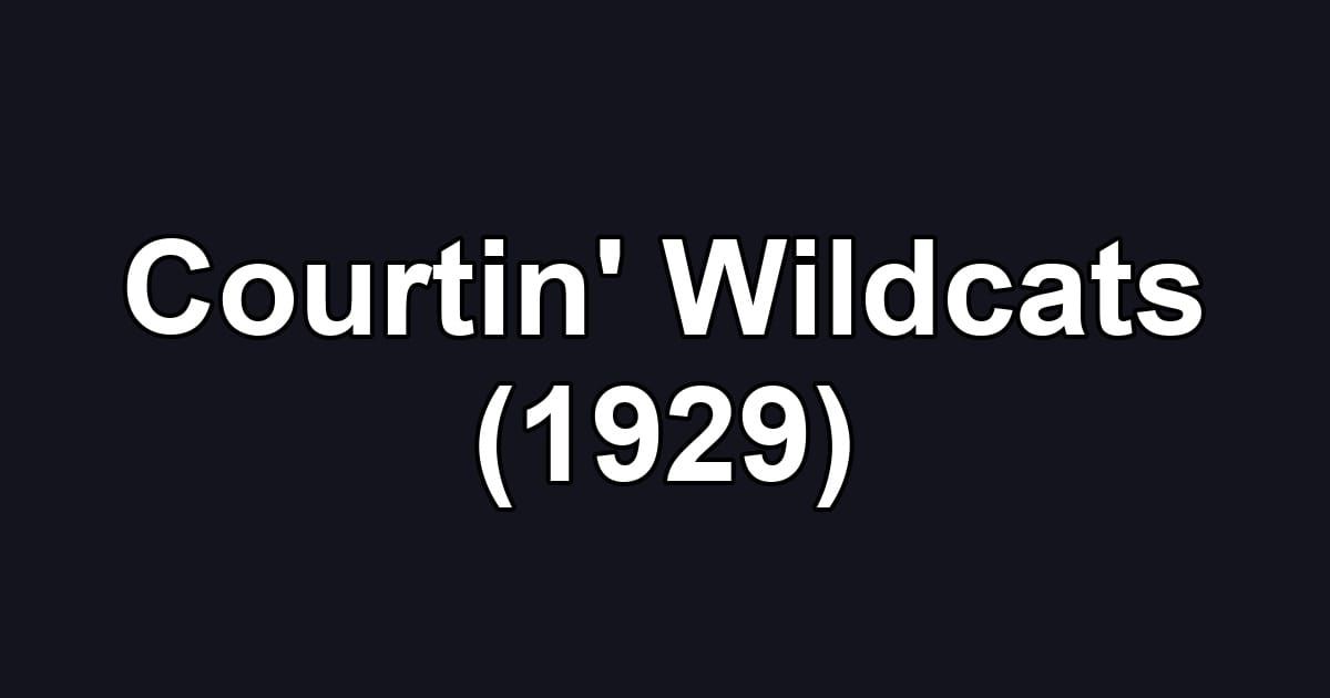 Courtin' Wildcats (1929)
