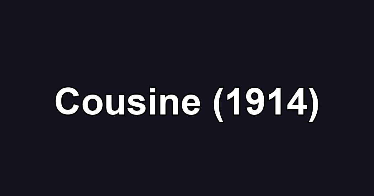 Cousine (1914)