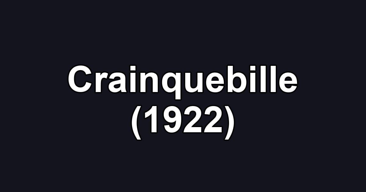 Crainquebille (1922)