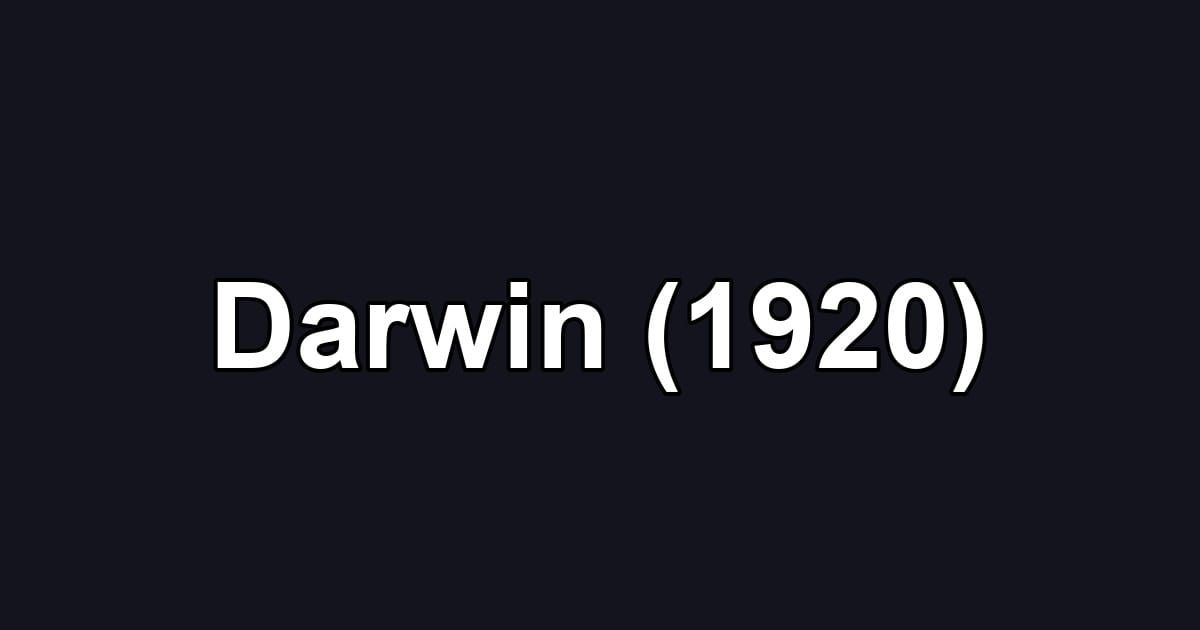 Darwin (1920)