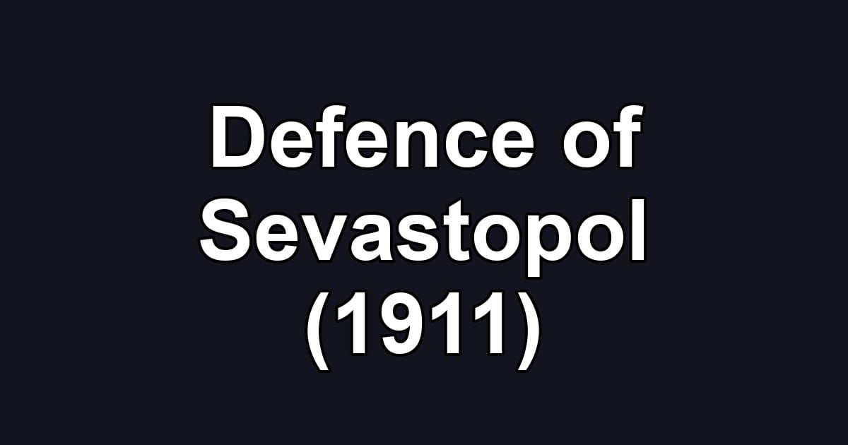 Defence of Sevastopol (1911)