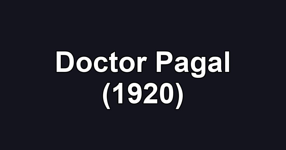 Doctor Pagal (1920)