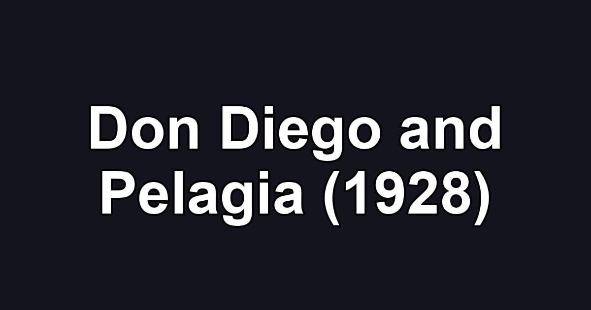 Don Diego and Pelagia (1928)