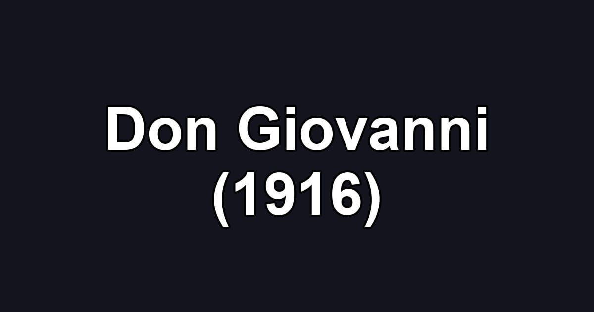 Don Giovanni (1916)