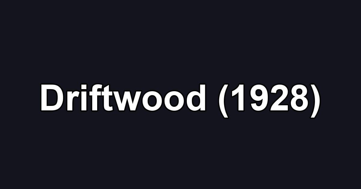 Driftwood (1928)