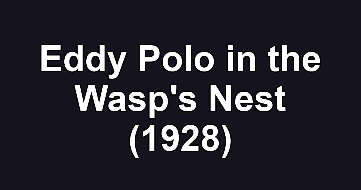 Eddy Polo in the Wasp's Nest (1928)