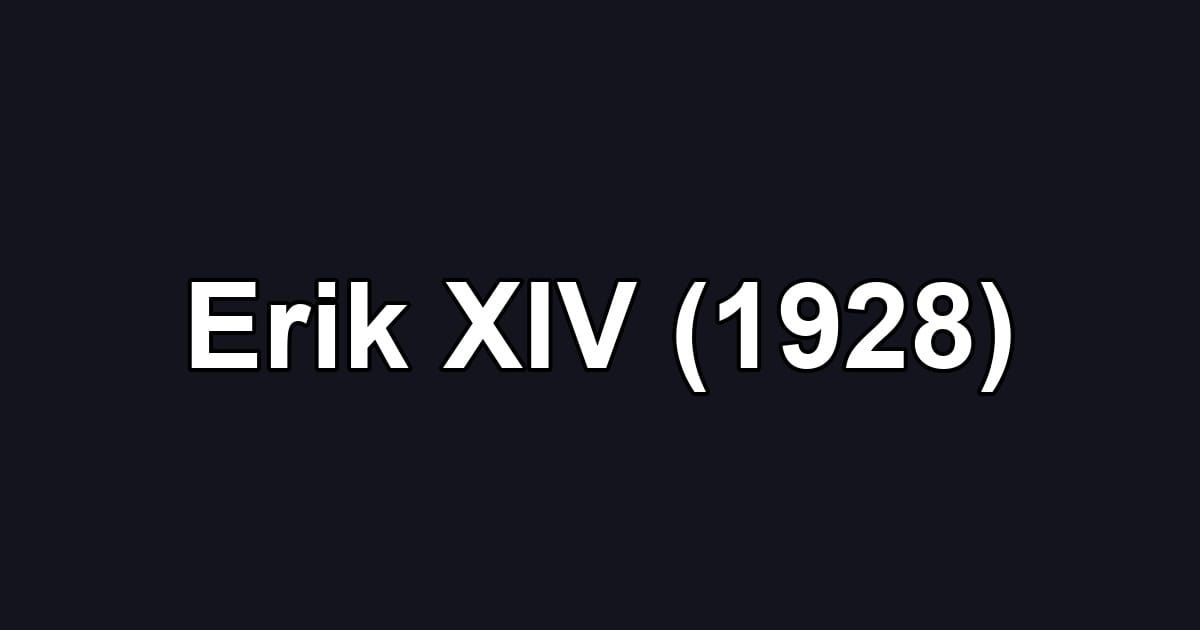 Erik XIV (1928)
