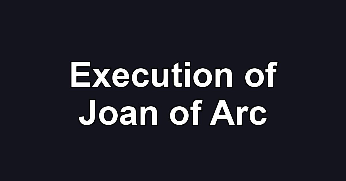 Execution of Joan of Arc
