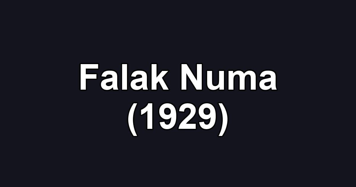 Falak Numa (1929)