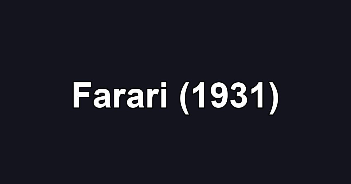 Farari (1931)