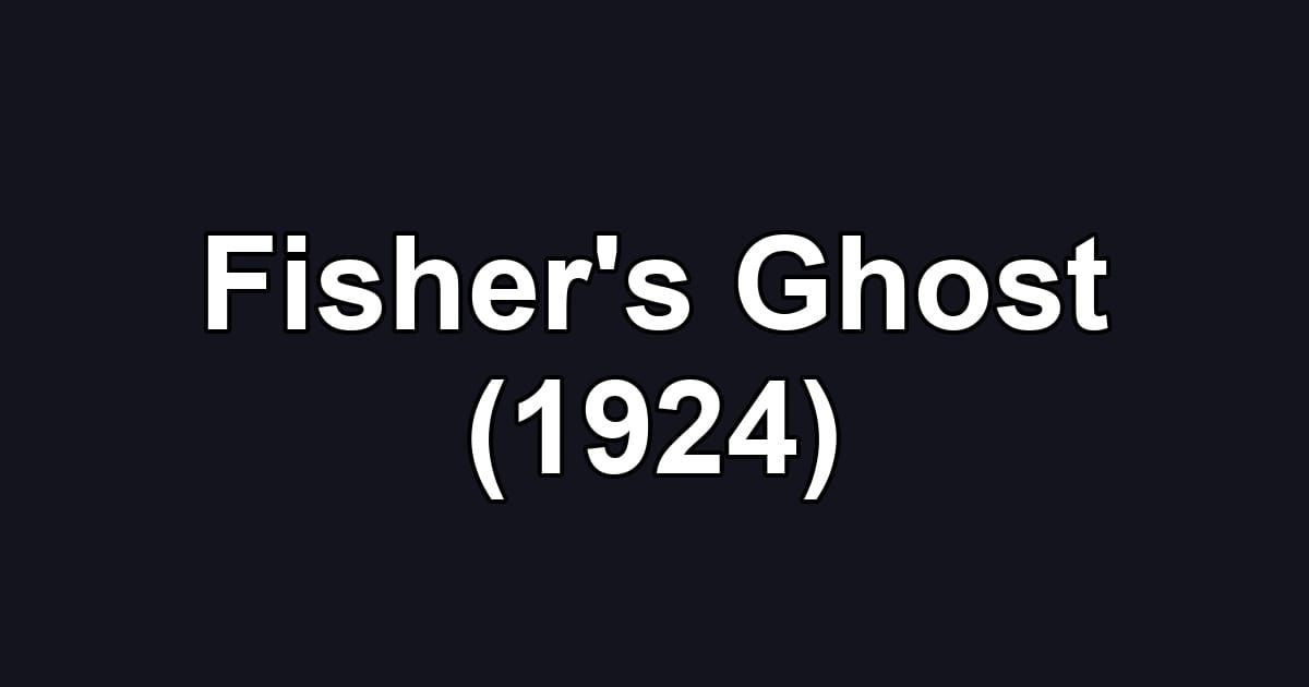 Fisher's Ghost (1924)