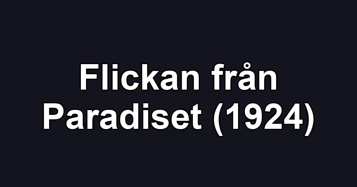 Flickan från Paradiset (1924)