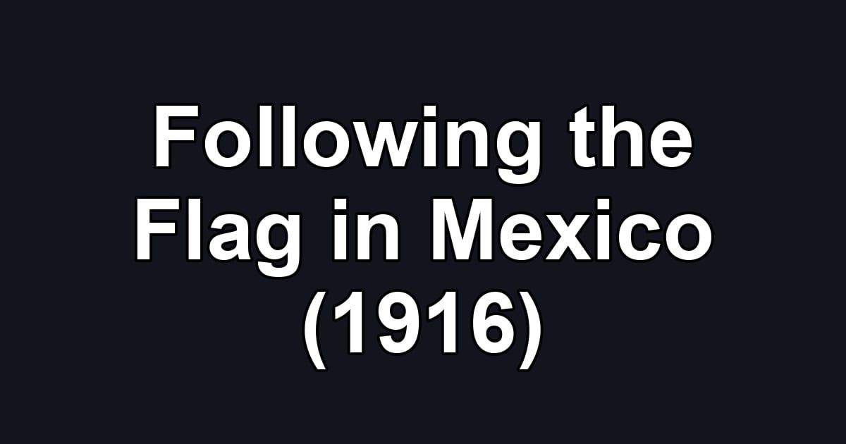 Following the Flag in Mexico (1916)