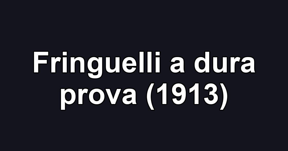 Fringuelli a dura prova (1913)