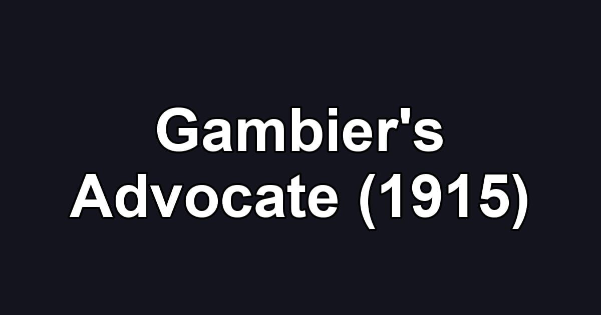 Gambier's Advocate (1915)