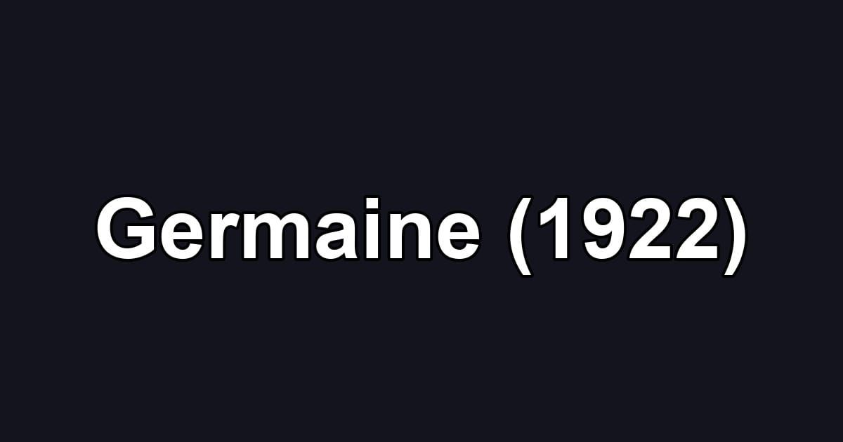 Germaine (1922)