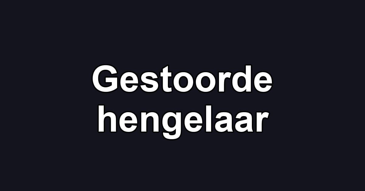 Gestoorde hengelaar