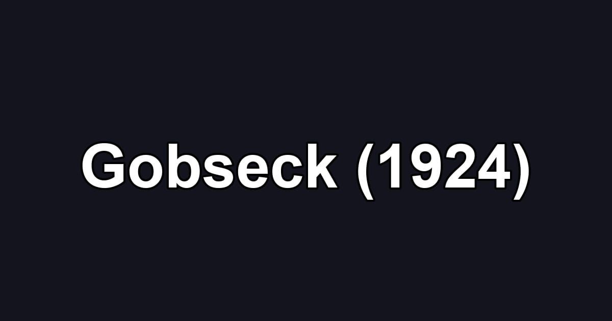 Gobseck (1924)
