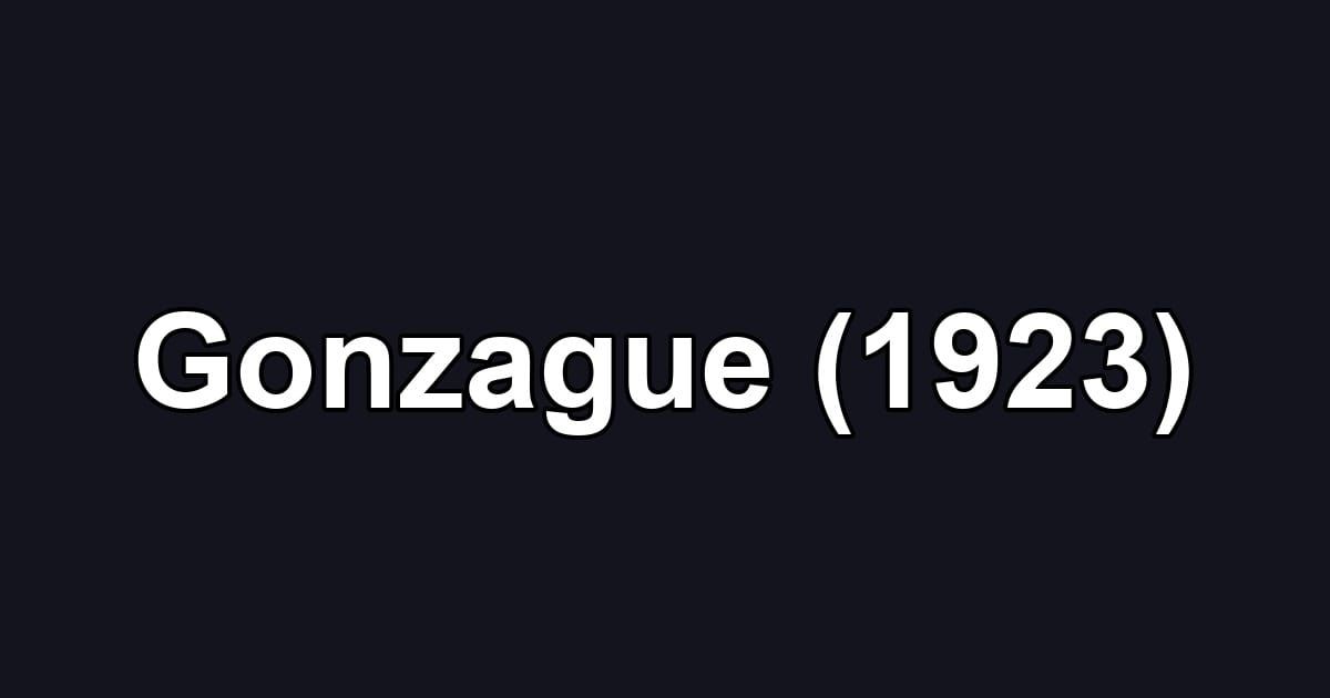 Gonzague (1923)