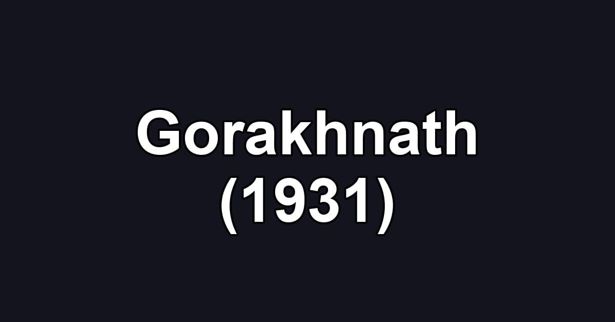 Gorakhnath (1931)