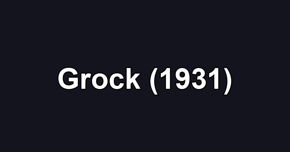 Grock (1931)