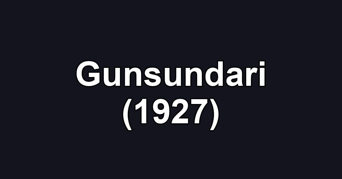 Gunsundari (1927)