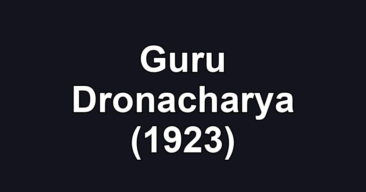 Guru Dronacharya (1923)