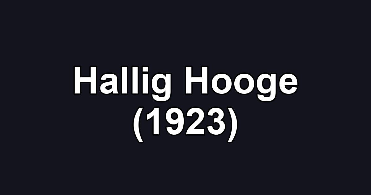 Hallig Hooge (1923)