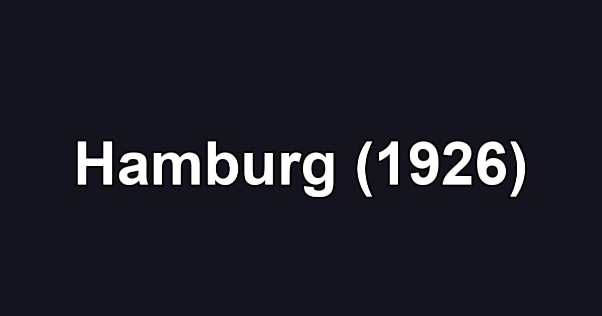 Hamburg (1926)