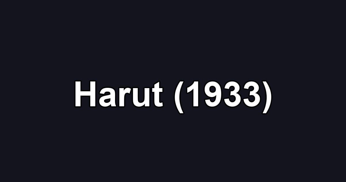 Harut (1933)